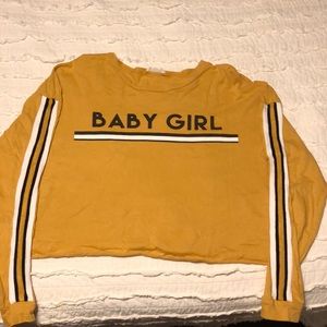 Long sleeve crop top